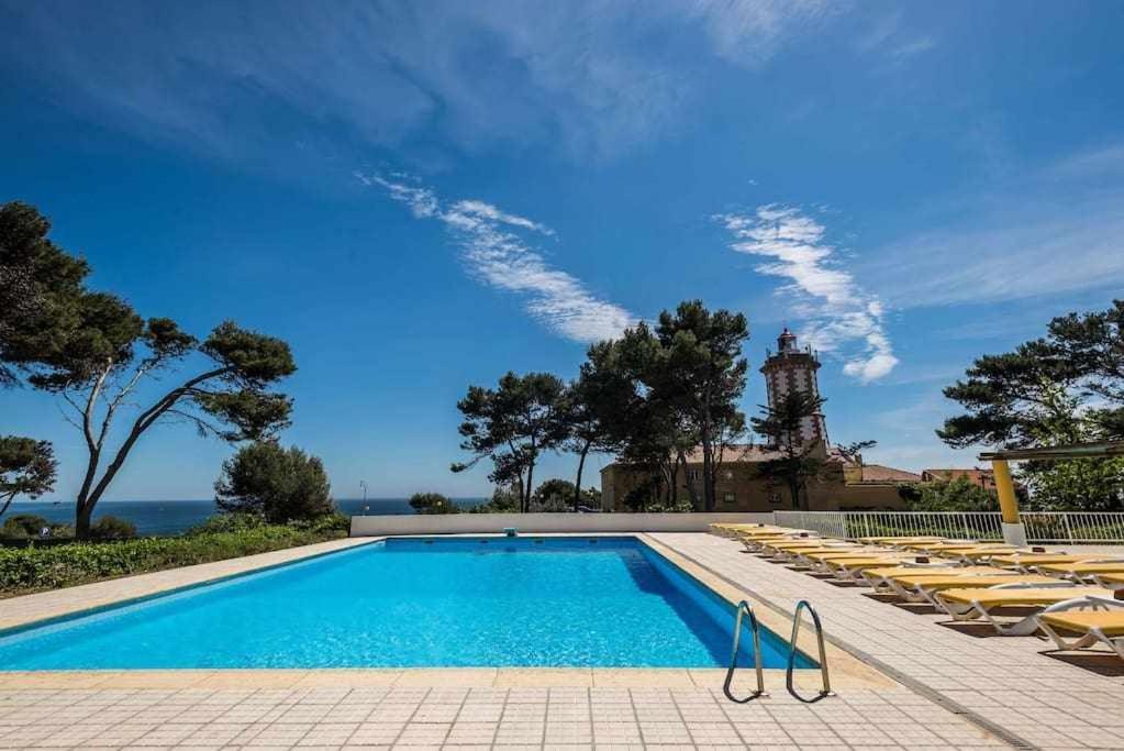 Unique Beach Villa With Ocean View Pool Tennis 카스카이스 외부 사진